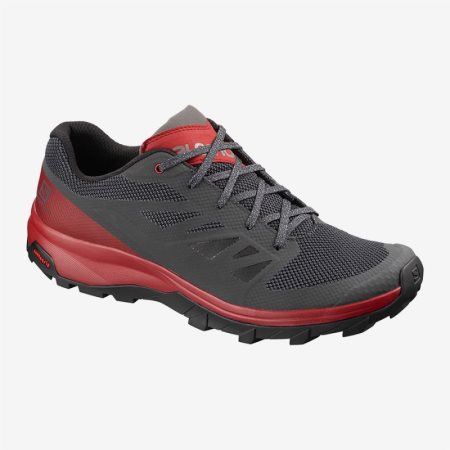 Salomon OUTline Erkek Yürüyüş Ayakkabısı Siyah/Kırmızı TR D1S9